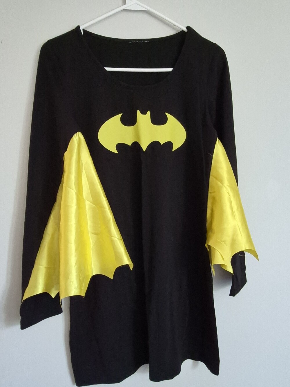 Black and Yellow Batwing  Costume Dress